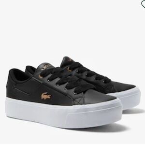NWT Lacoste Ziane Platform Leather Sneakers,9